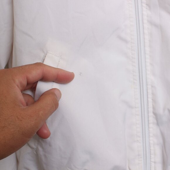 Vans Kastle Check Hooded Windbreaker Womens Small White Jacket - Picture 4 of 7